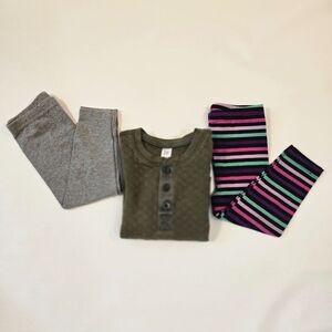Toddler Boy Lot Size 18 M Gap Long Bodysuit One Piece 2 Garanimals Leggings